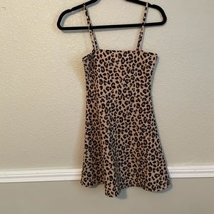 Cheetah Print Skater Dress — Size 4